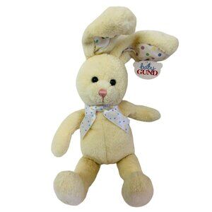 Baby Gund  Plush‎ Yellow Rabbit Bunny Stuff Animal Toy